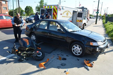 ֥�Ӹ绪��Ħ�г���������ײ������ʿ������