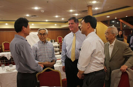 美国波士顿市长与华裔移民探讨华埠现状与发展