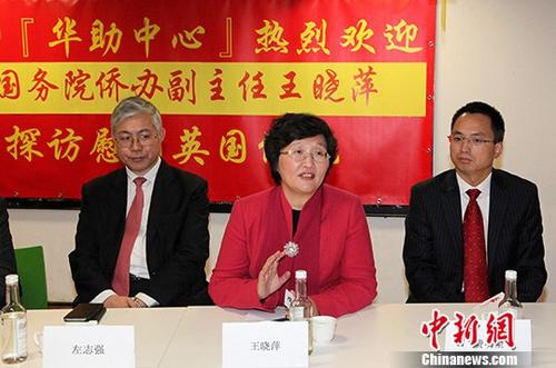 王晓萍看望英国华人长者参访当地华文媒体