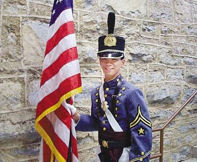 中国台湾留学生王艾伦(alan wang)是维吉尼亚军校四年级学生,主修