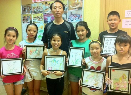 马德里爱华中文学校举办首次学生绘画作品展