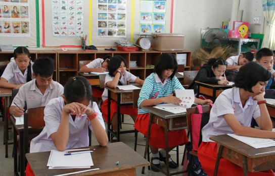 泰国孔敬大学孔子学院举办中小学生汉语考试