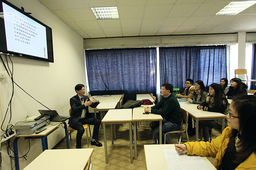 杭州学军中学校长到意大利温籍华校传授教育经验