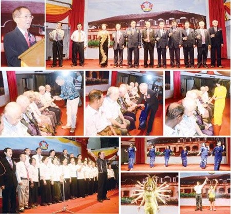 缅甸南洋中学校友举行敬师联欢晚会