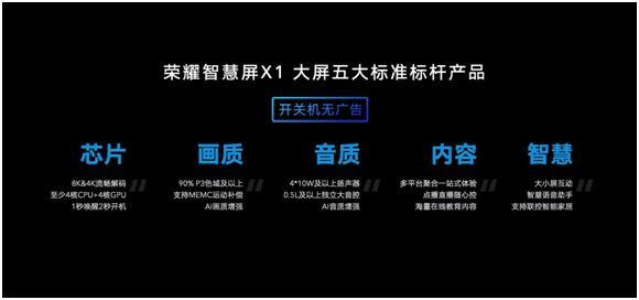 荣耀智慧屏X1系列今日首销65吋全平台优惠300元仅售2999