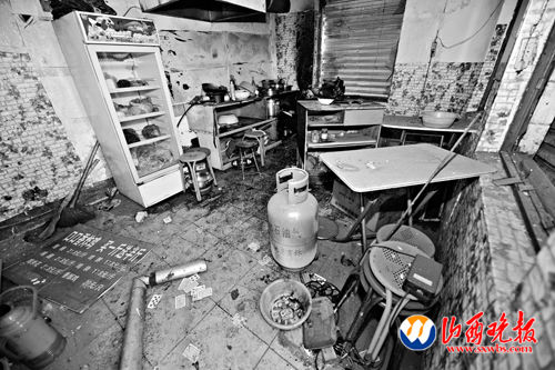 太原一饭店调试煤气时发生爆炸两人受伤(图)
