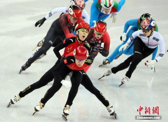 短道速滑世界杯女子3000米接力决赛中国夺冠