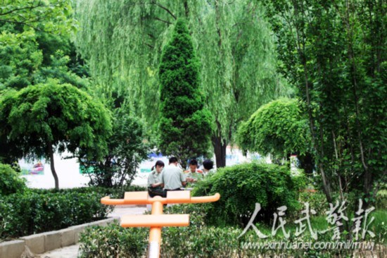 山西阳泉武警积极打造生态绿色营区(图)