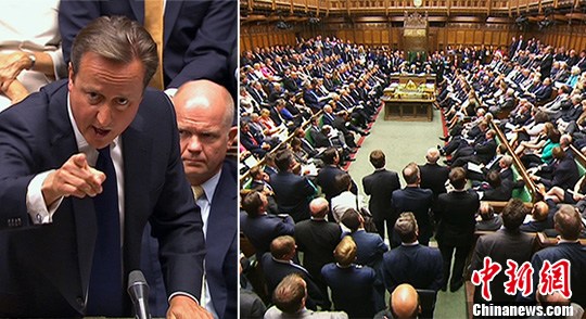 英国国会投票反对政府向叙利亚动武