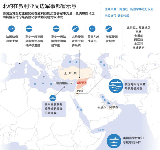 美尼米兹航母战斗群驶向红海为打击叙待命(图)
