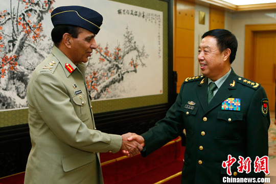 范长龙会见巴基斯坦陆军参谋长