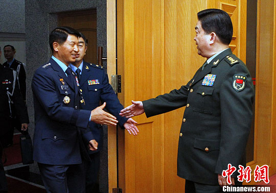 常万全会见韩国空军参谋总长