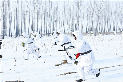 吉林某预备役炮兵团开展严寒条件下支援保障演练