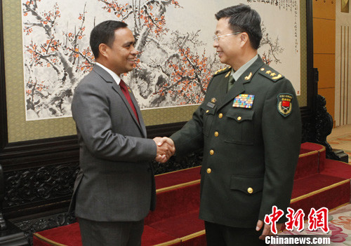 解放军副总参谋长会见东帝汶国防国务秘书