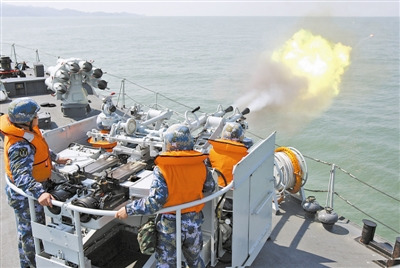 战神怒吼北海舰队猎潜艇大队火炮射击训练图