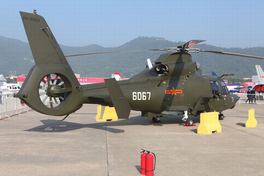 解放军直-9直升机成航展常客
