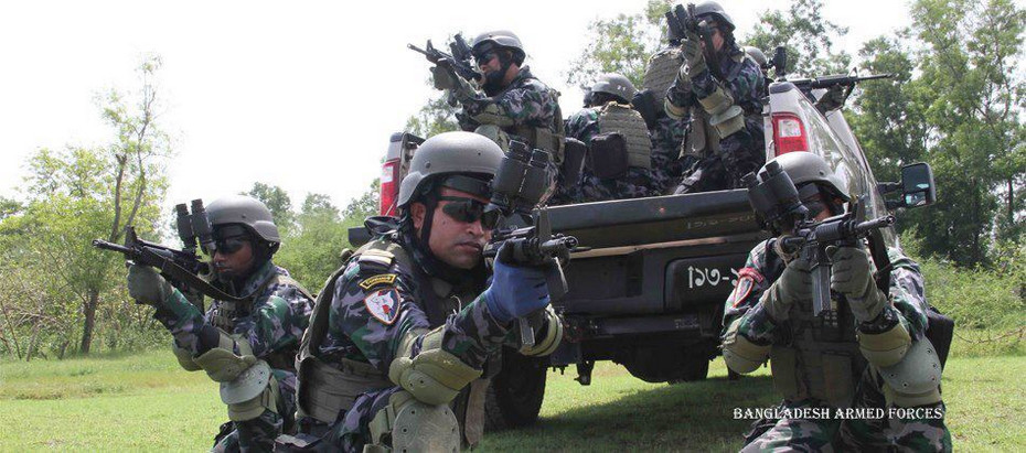 孟加拉国特种部队曝光单兵武器非常先进