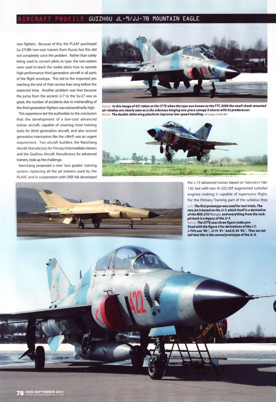 cg图很漂亮美军专业杂志整版介绍中国山鹰高教机