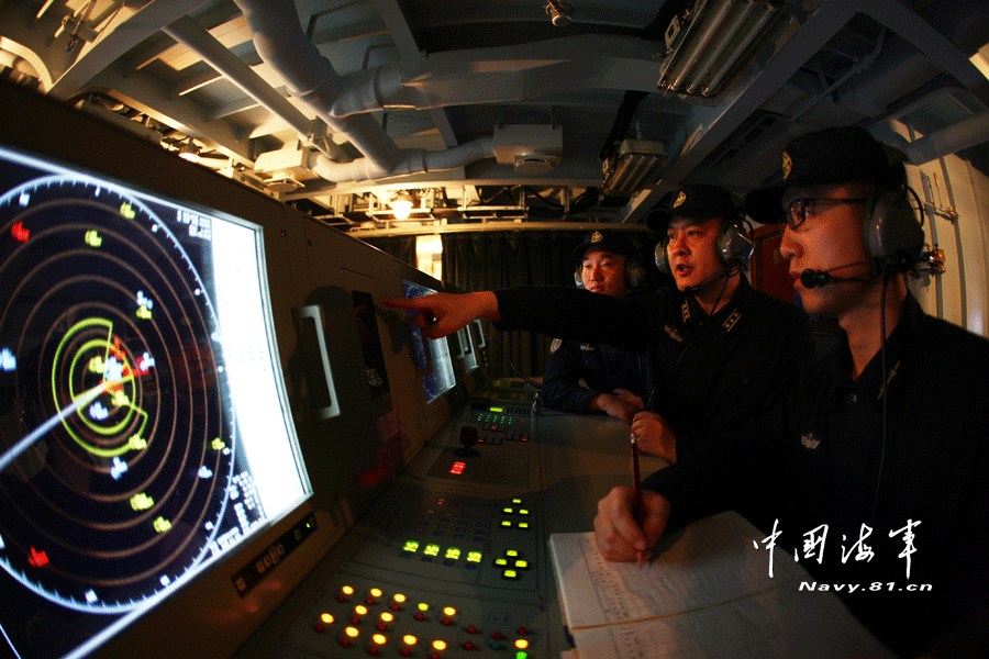 中国军媒曝光054a导弹护卫舰各舱室照片