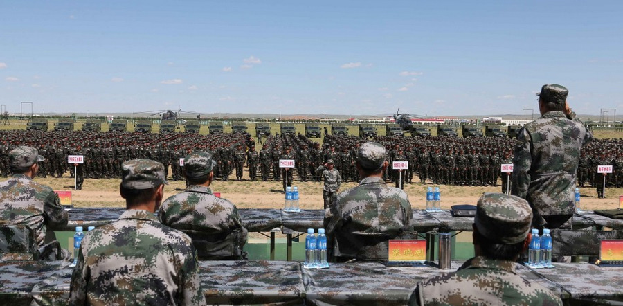 全军特种兵比武结束中国最强力量集体亮相