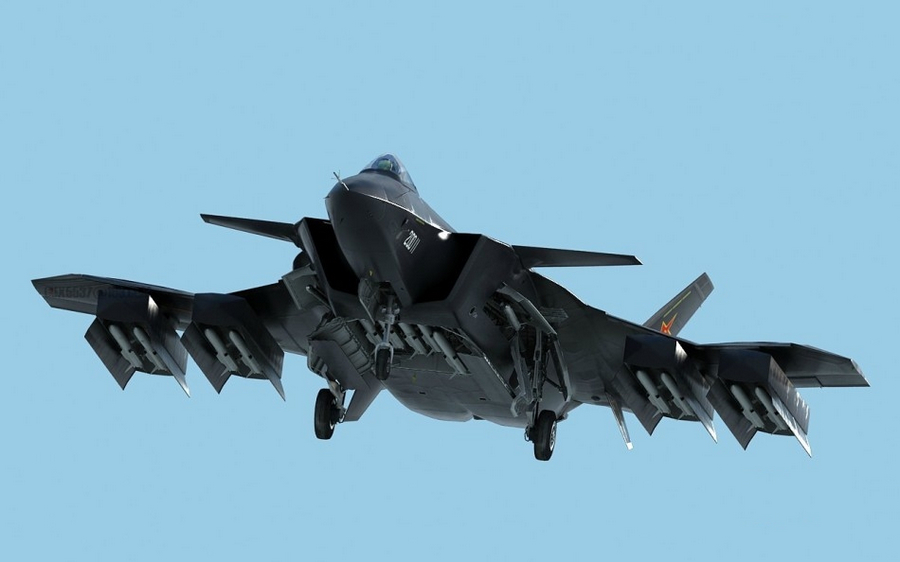 网友热议歼20前掠翼舰载隐身战斗机方案