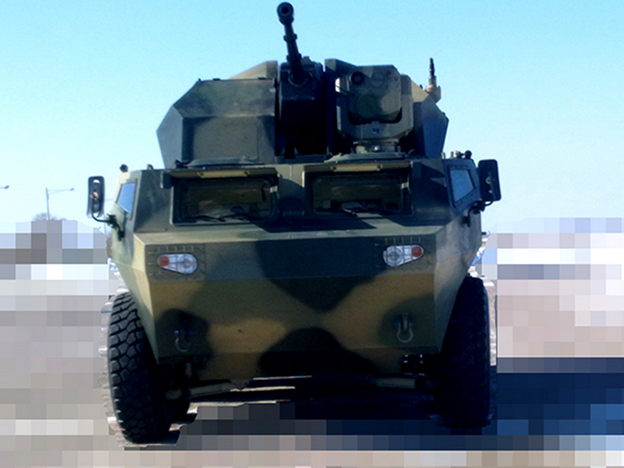 在一份公开的杂志中,首次披露了一种国产新型8x8轮式35毫米自行高炮