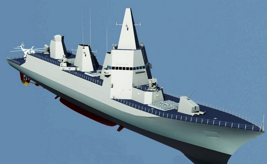 中国第四代驱逐舰将开工万吨巨舰赶上美国