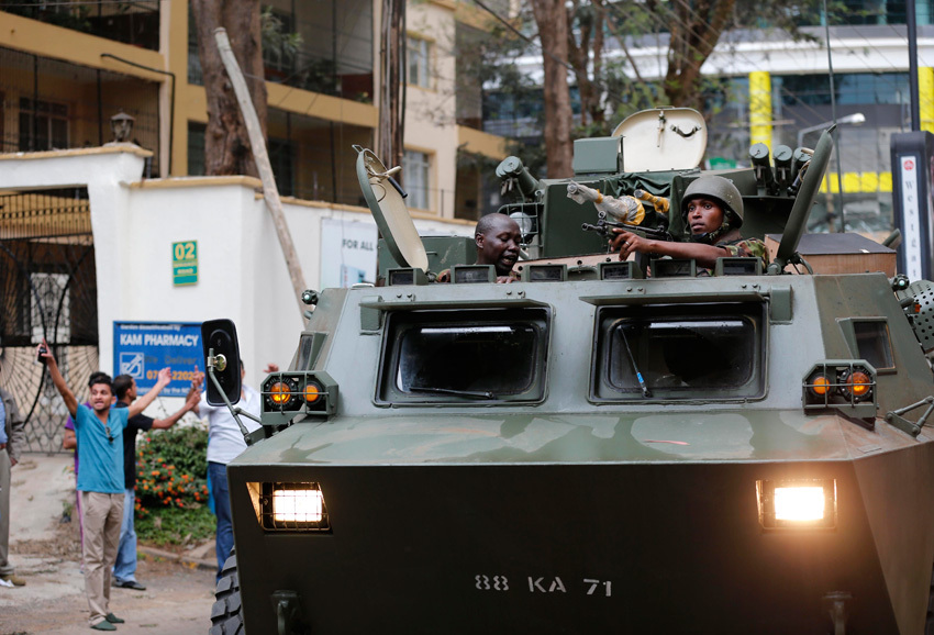 中国造装甲战车现身肯尼亚恐袭现场