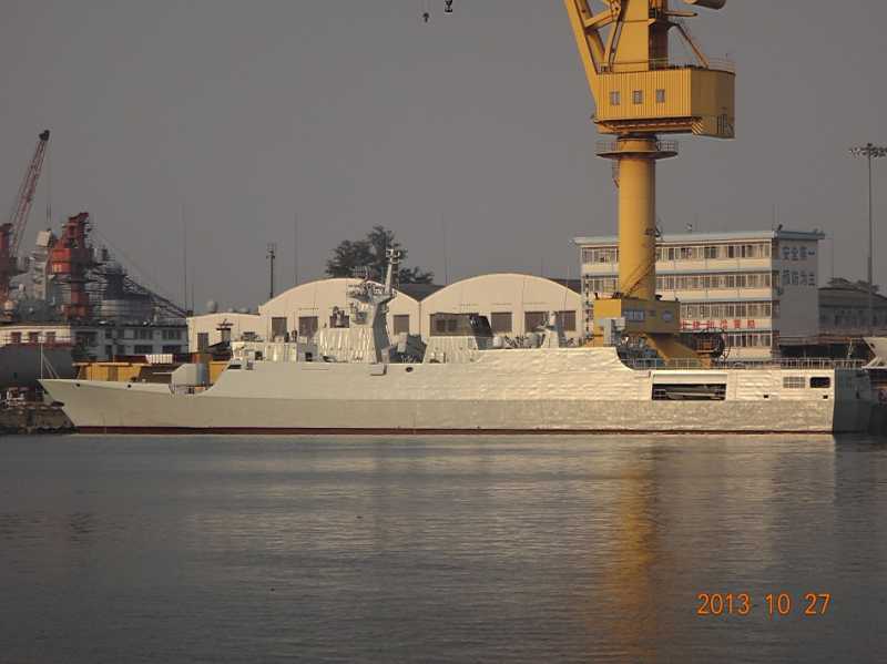 土豪金版056型护卫舰惊艳亮相