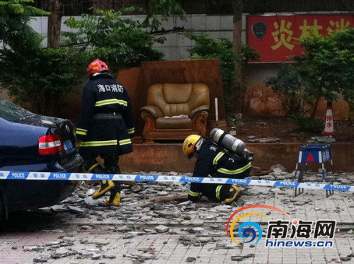 海口一小区化粪池发生爆炸造成2人受伤(图)