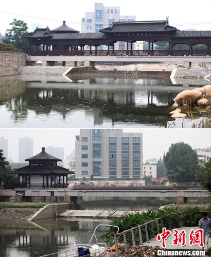南京暴风雨吹塌新建廊桥市民称是人祸不是天灾