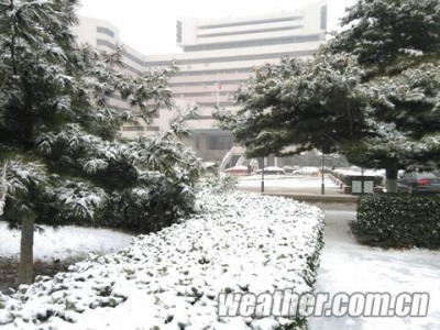 寒潮来袭山东大部现降雪气象台连发三预警(图)