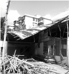 宁波海曙公园内千余平米违法建筑物开始拆除