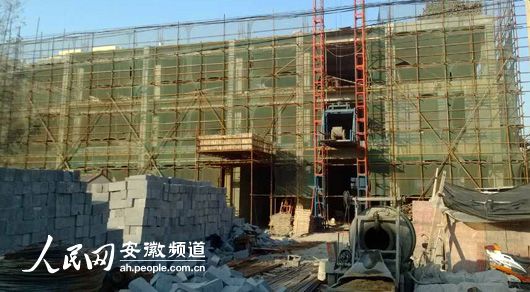 安徽灵璧建3000平米豪华办公楼叫停后官员让复工(图)