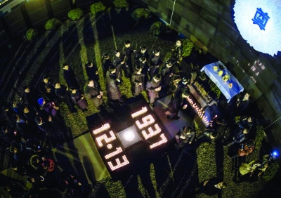 世界各地友人昨晚相聚南京为大屠杀遇难者守灵