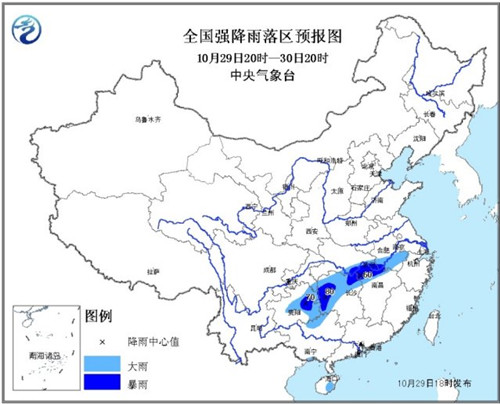 贵州江西局地有暴雨华北黄淮仍将有轻至中度霾