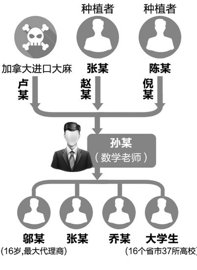 研究生将毒品卖进全国37所高校自种研究大麻