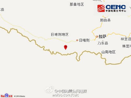 西藏日喀则市定日县发生53级地震震源深度6千米