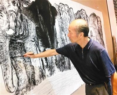 评论家“转型”画家以巨幅作品完成“跨界”之旅
