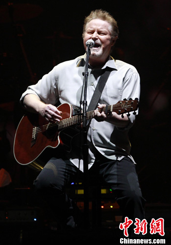图为老鹰乐队成员唐-亨利 (don henley).中新社发 杜洋 摄