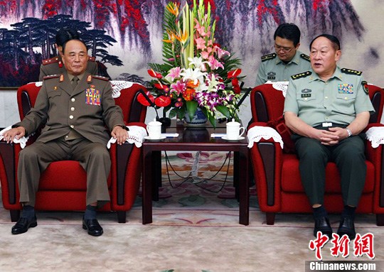 中朝军队高级将领北京会晤
