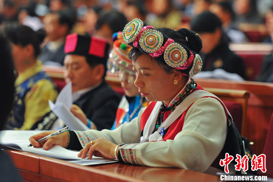 政协云南省会议开幕少数民族委员参会