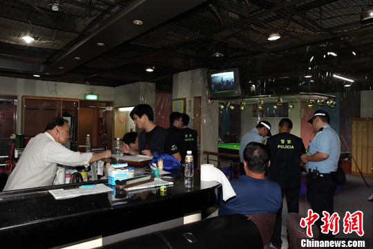 澳门警方展开“反罪恶行动”