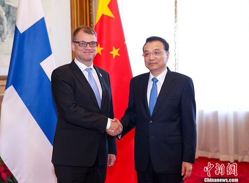 李克强同芬兰总理西比莱举行会谈