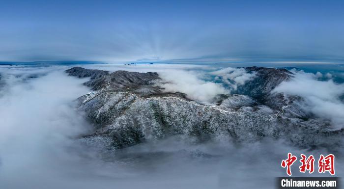 (新春走基层)浙江龙游六春湖雾凇景观美如画