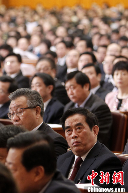 盛光祖出席十一届全国人大四次会议第二次全体会议