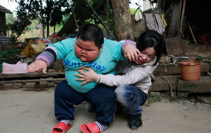 4岁120斤可爱小胖的幸福生活