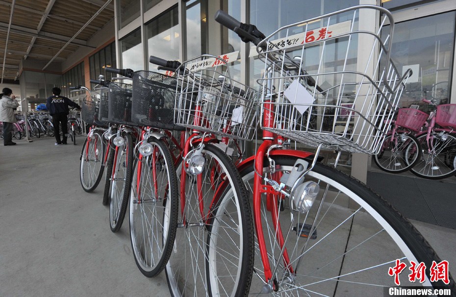 中国制造自行车在日本灾区热卖
