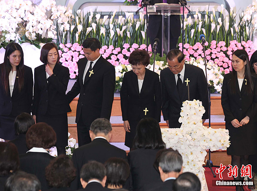 中国国民党荣誉主席连战之母亲赵兰坤追思会28日午间在台北卫理堂举行