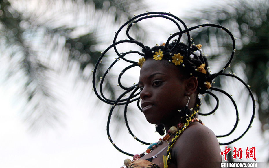 哥伦比亚发型设计比赛各类怪异发型争奇斗艳